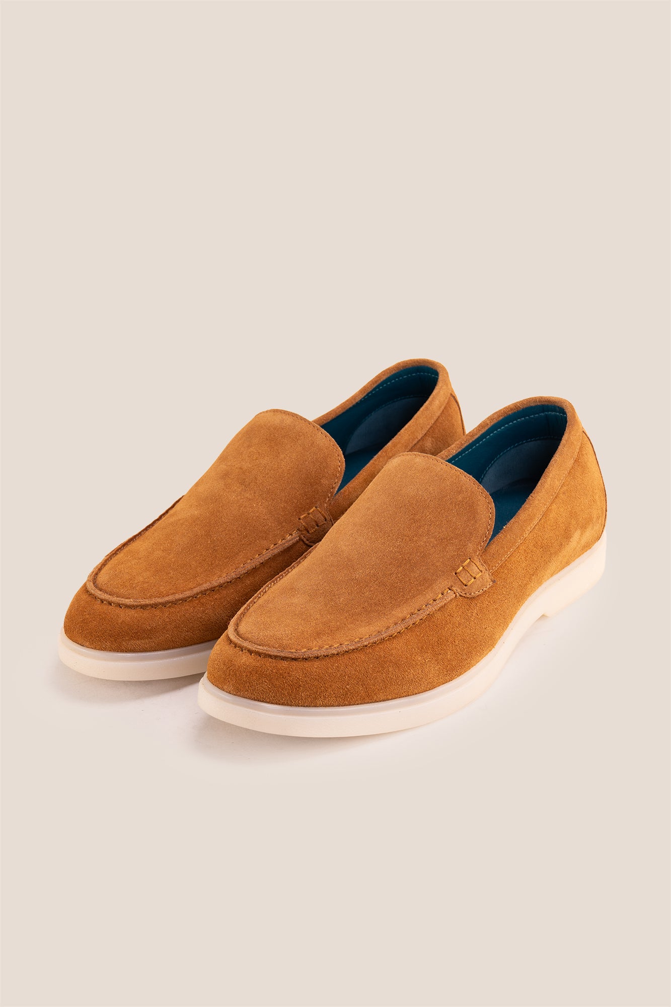 Oswin Hyde Morgan tobacco suede loafers