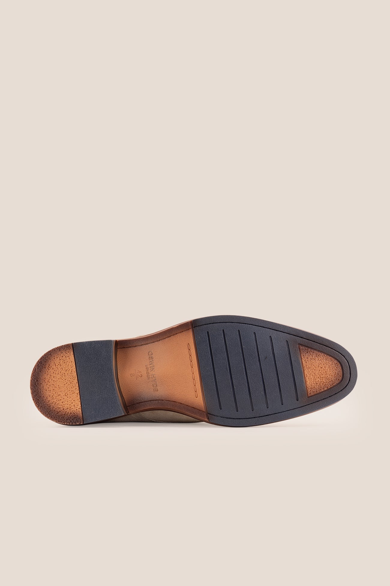 Nathan sand suede leather Derby shoes for men featuring a 3-eyelet design, breathable lining, and durable leather sole for formal and smart casual occasions.